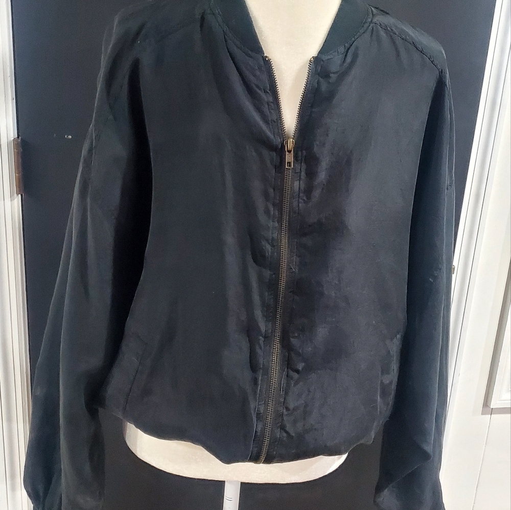 Protest Men's Vintage Silk‎ Jacket Black Large - Picture 5 of 6